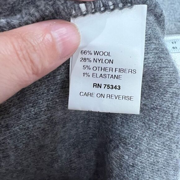 Chiaramente Gray Wool Blend Single Hook‎ Closure Cardigan Sweater Sz M Women’s - Picture 8 of 9